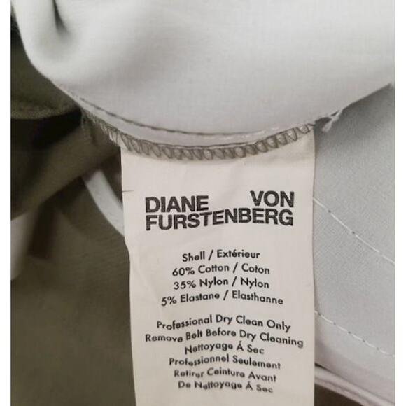 Diane Von Furstenberg Ribbon-Stripe Wide-Leg Fold-Over Pants - Picture 10 of 16